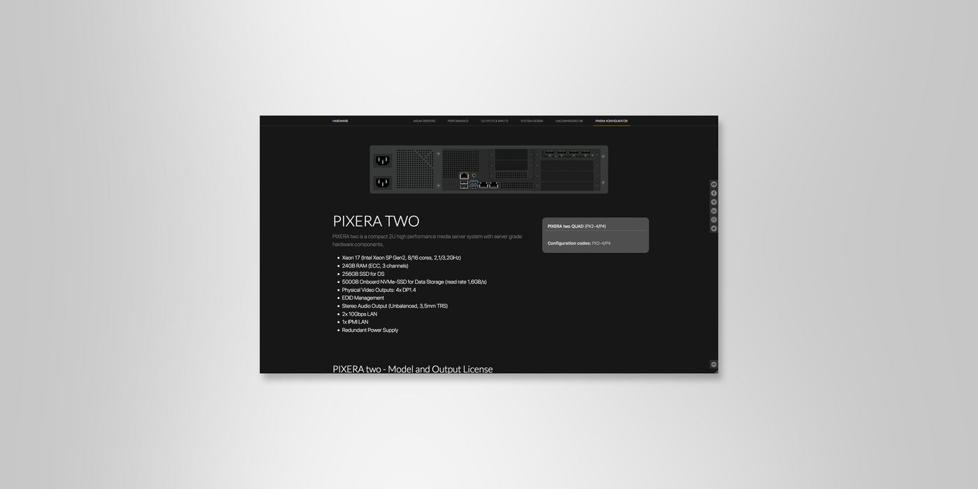 AV Stumpfl PIXERA Konfigurator